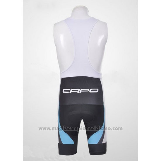 2011 Abbigliamento Ciclismo Capo Nero e Bianco 4 Manica Corta e Salopette